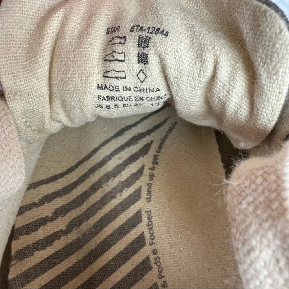 Taos Star Dark Grey Canvas Laced Sneakers 6.5”‎